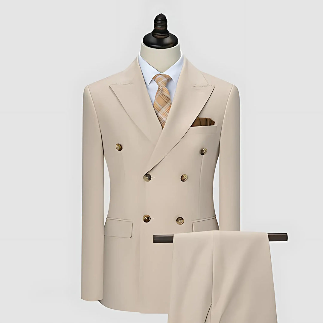 Harrington Oxford Men wedding double-breasted suit peak lapels - Elena Harper