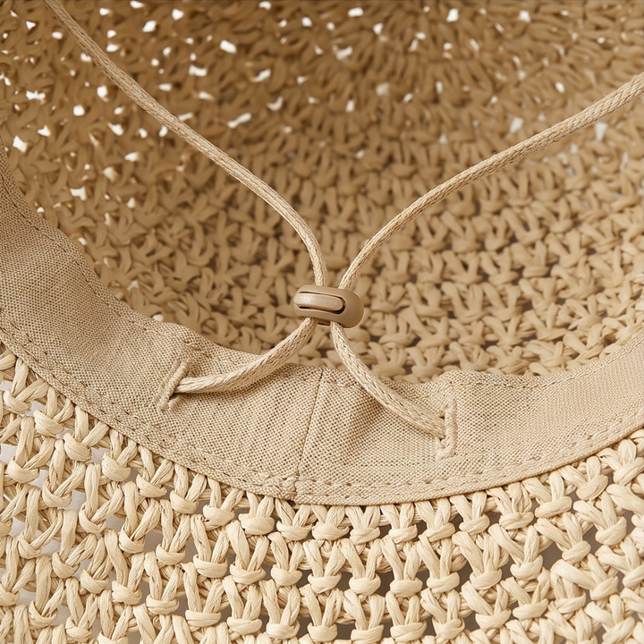 Bellabrim Woven straw hat with bow detail - Elena Harper