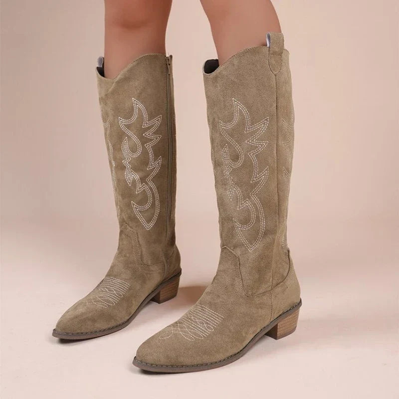 Bexley | Women's Western Boots with Wide Calf Fit and Side Zipper