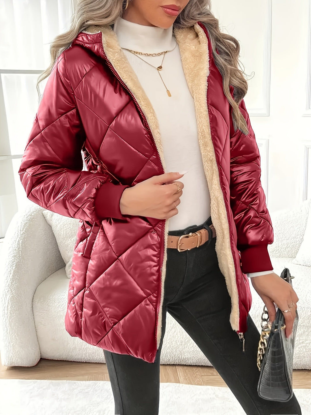 Lydia Winter Comfort Coat, view 5 - Elena Harper