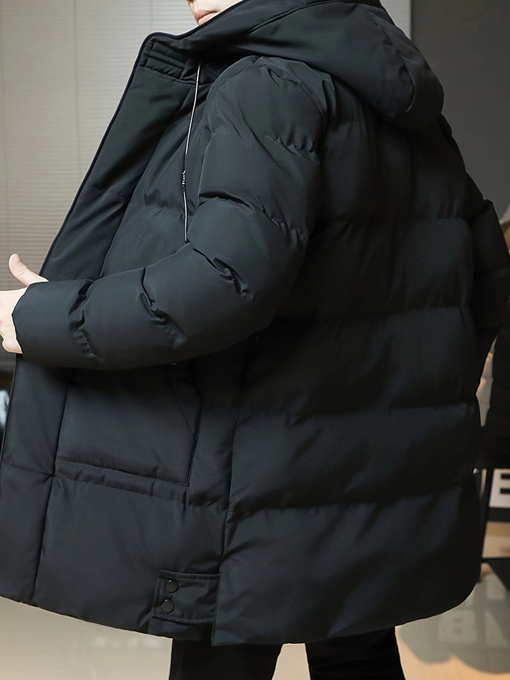 Rhett Hooded Longline Padded Coat, view 2 - Elena Harper