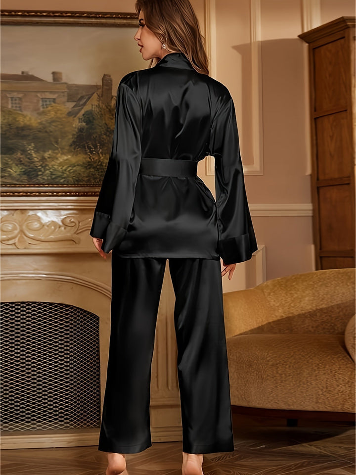 Aurielle Elegance Robe & Pajama Set - Elena Harper