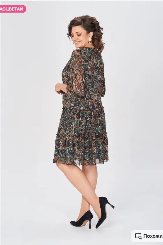 Harlee Airy Printed Dress for Sunny Days - Elena Harper