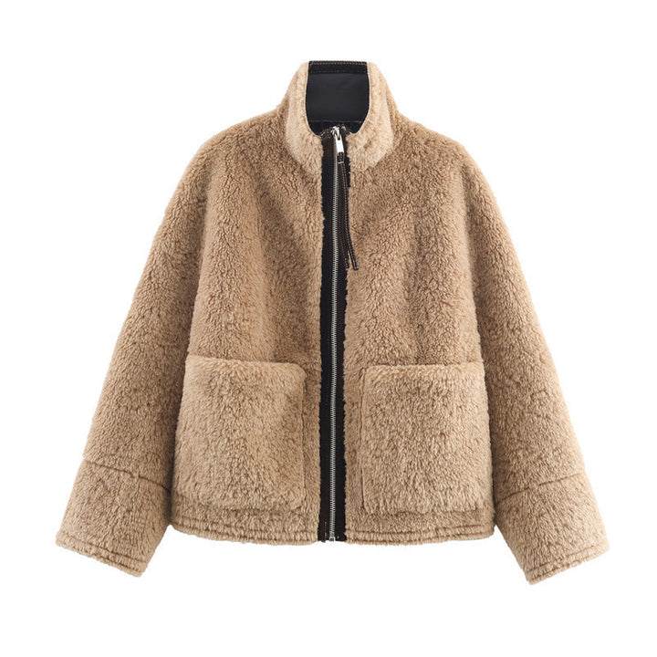 Women's Fleece Jacket with Front Closure - Signe