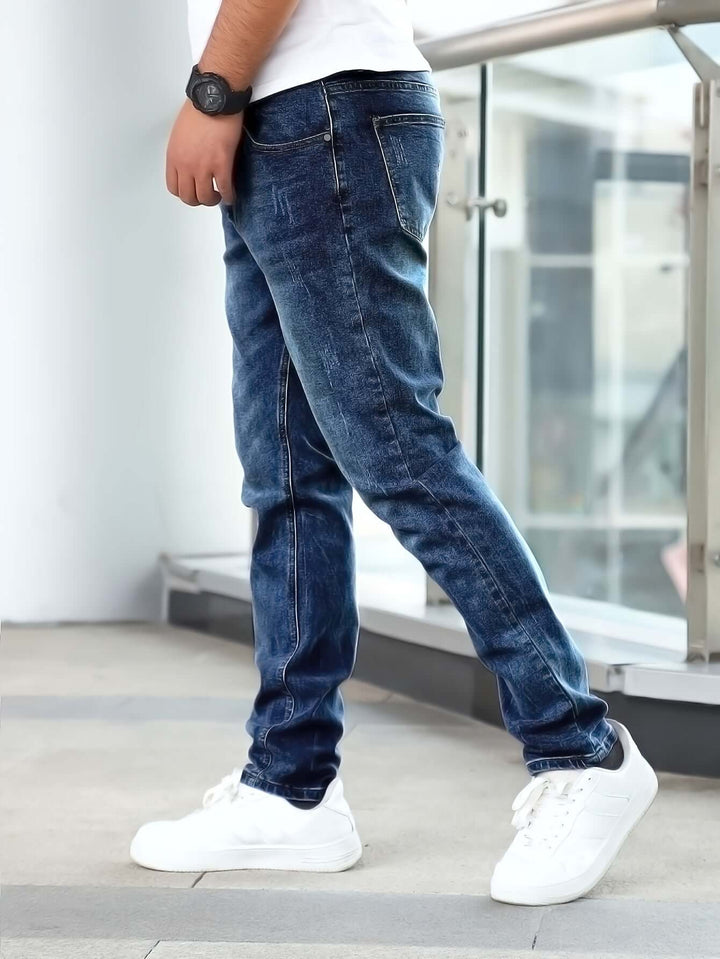Men's Slim-Fit Casual Jeans, view 8 - Elena Harper