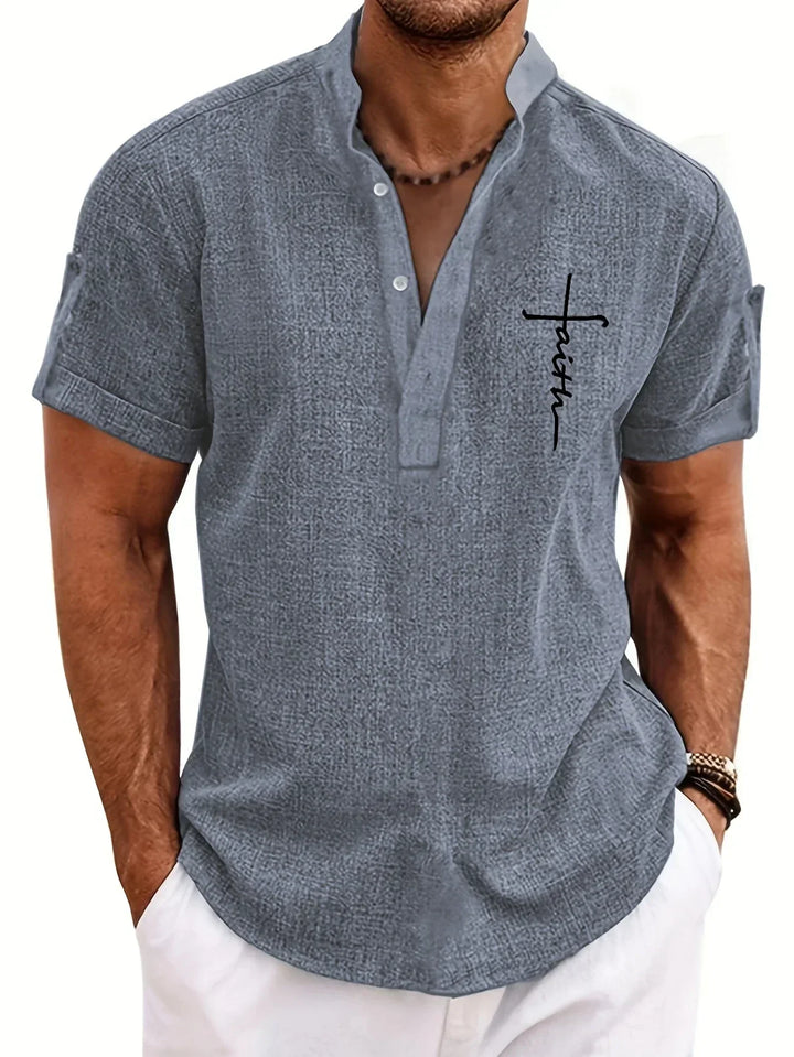 LAURENT MONACO | MEN'S HIGH COLLAR SHIRT