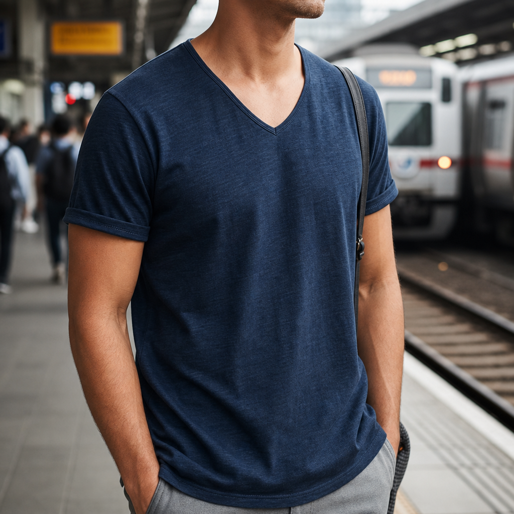 Biot V-Neck Cotton Tee