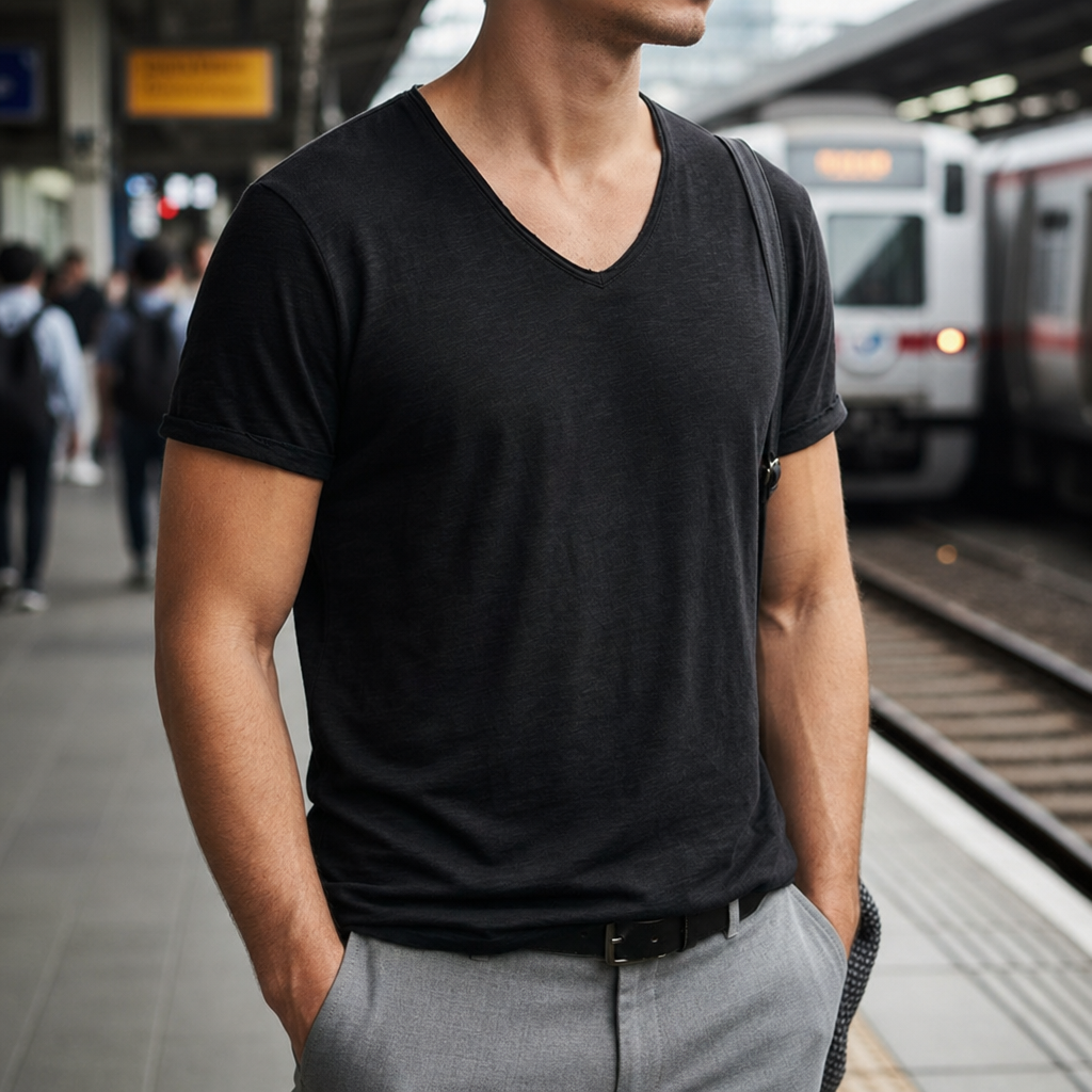 Biot V-Neck Cotton Tee