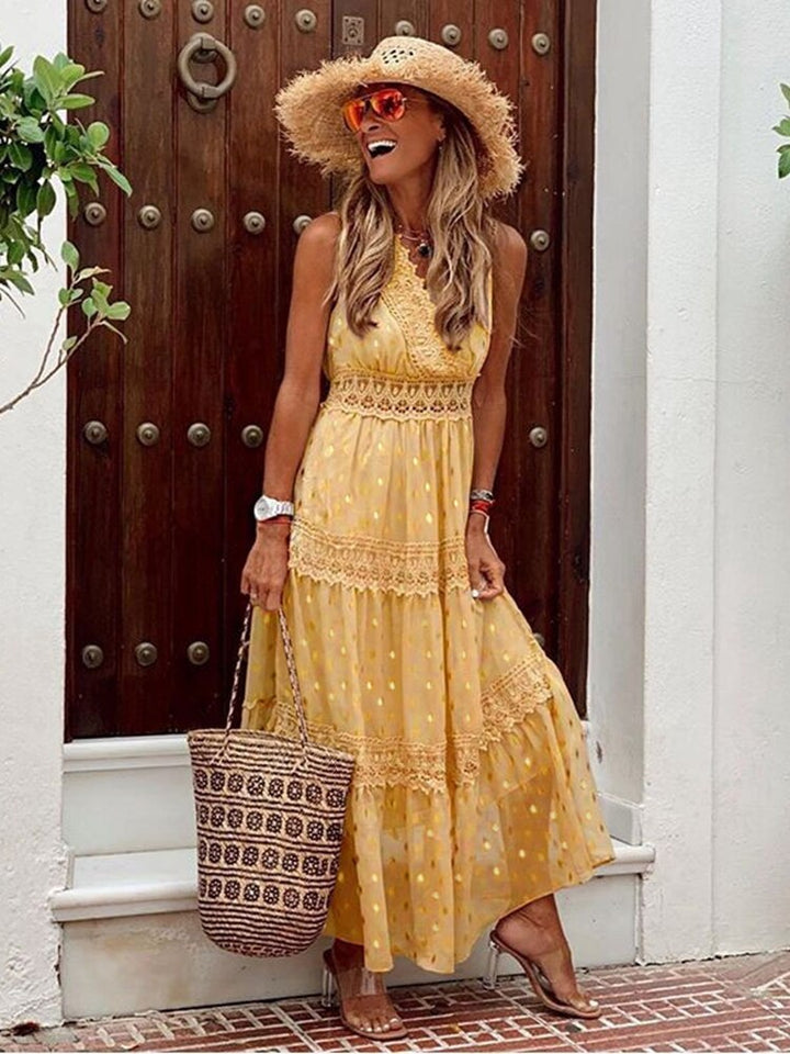 Isabeau - Boho Chic Maxi Dress