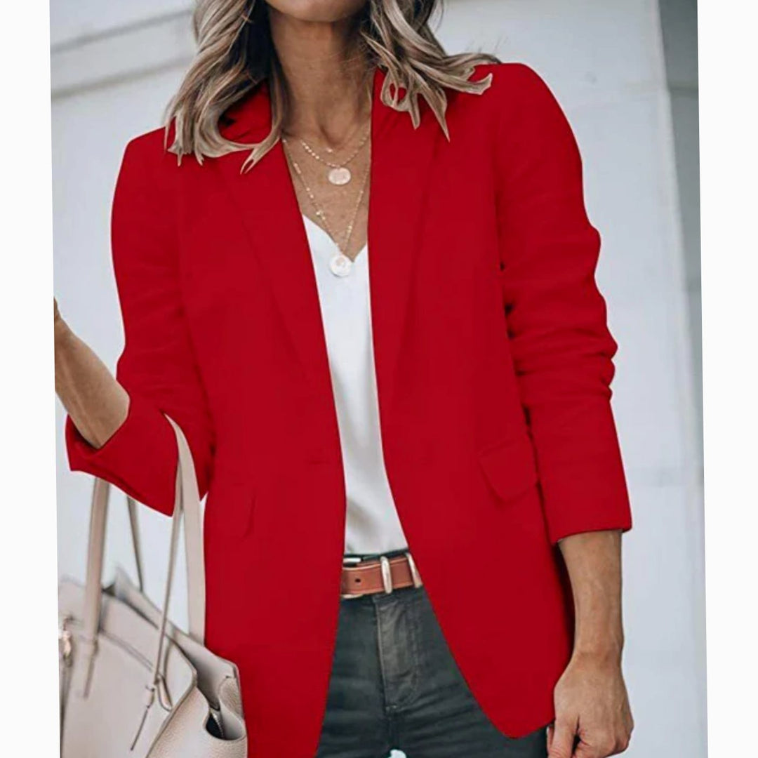 Anna | Women's Blazer Gilet Open Front Elegant Casual Long Blazer