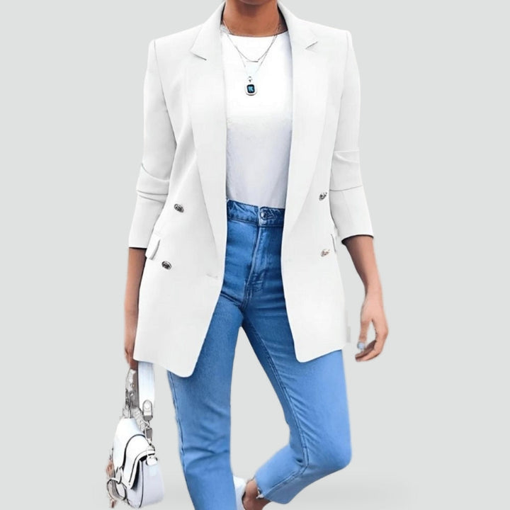 Blazer for Women with Button Closure and Medium Length
