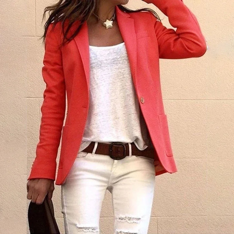 Blazer for Women with Slim Fit and Classic Lapels