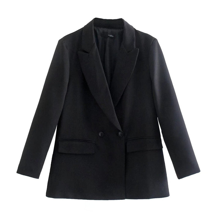 Blazer for Women with Double-Breasted Buttons and Regular Fit
