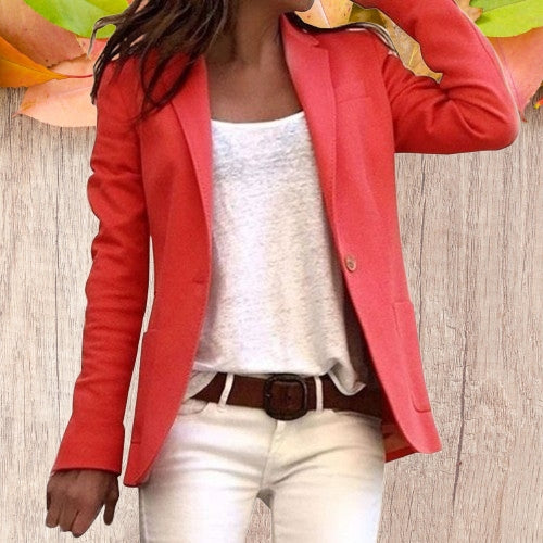 Blazer for Women with Slim Fit and Classic Lapel