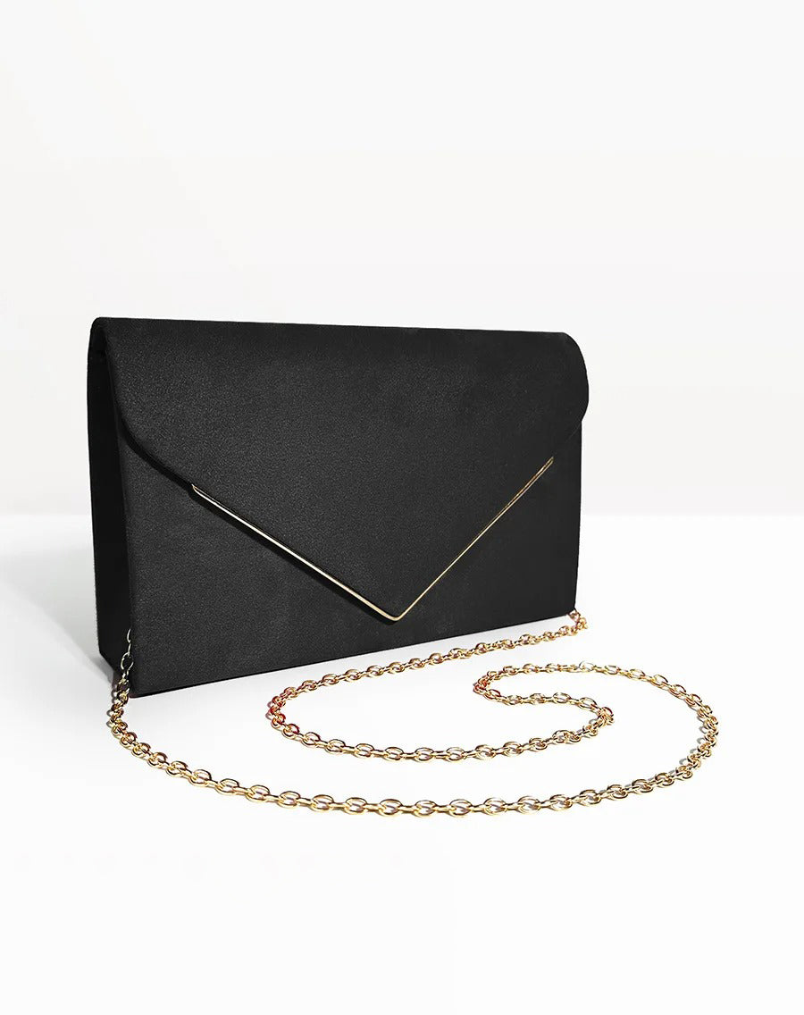 Secret Suede-style Velvet Envelope Handbag - Elena Harper