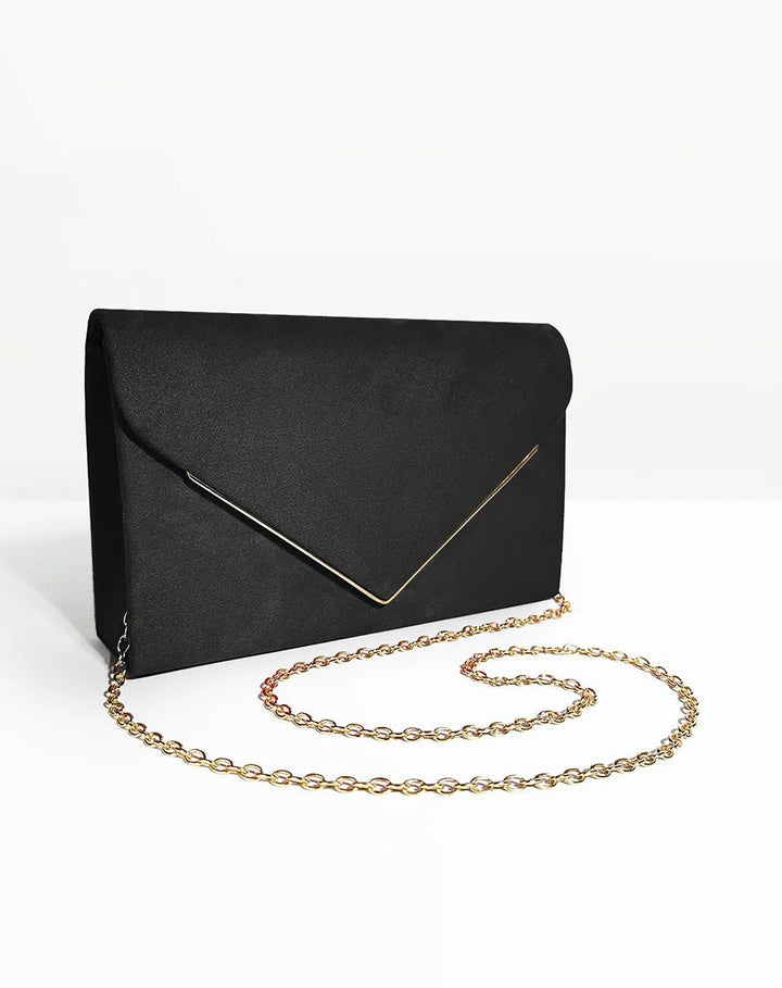 Secret Suede-style Velvet Envelope Handbag - Elena Harper