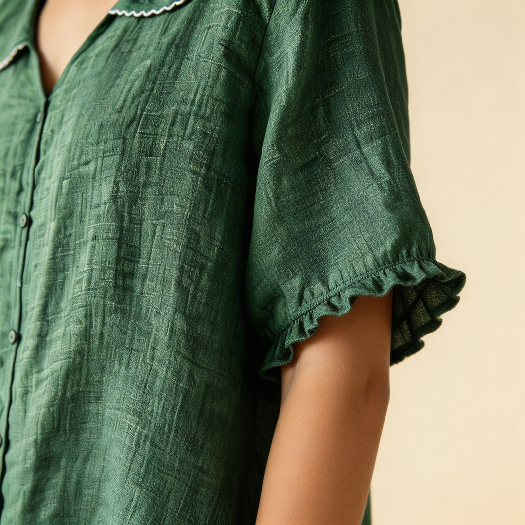 PETER PAN COLLAR BLOUSE FOR WOMEN