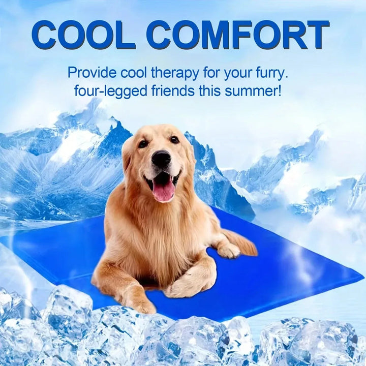 Self-Cooling Dog Mat: Foldable & Moisture-Resistant Travel Pad