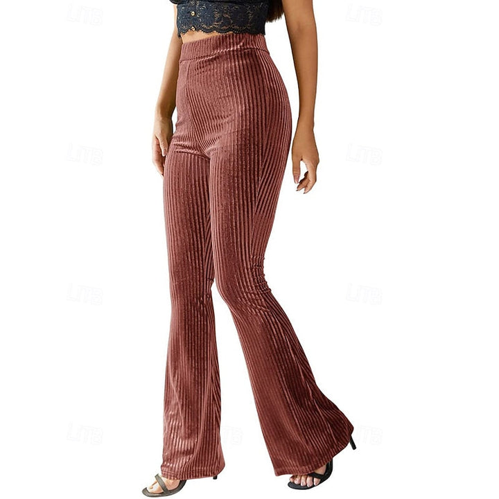 Sadie High-Waist Flared Pants - Elena Harper