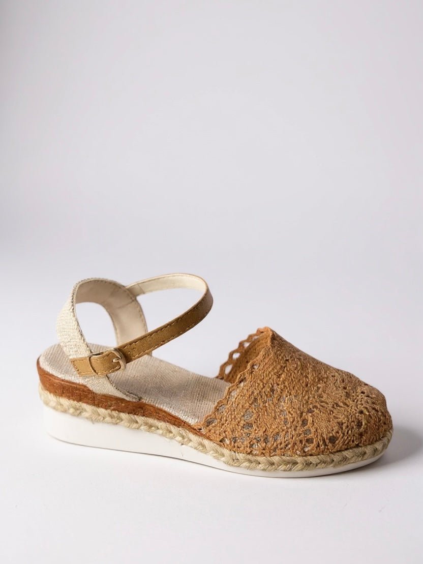 Grace | Boho Platform Sandals Crochet Woven Espadrille Women