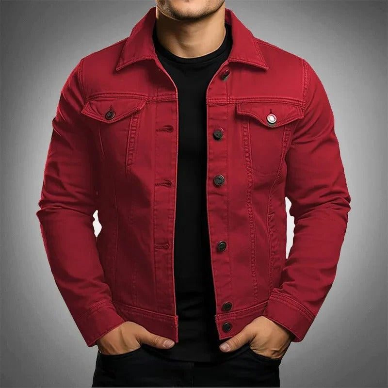 Bomber Jacket with Collar for Men