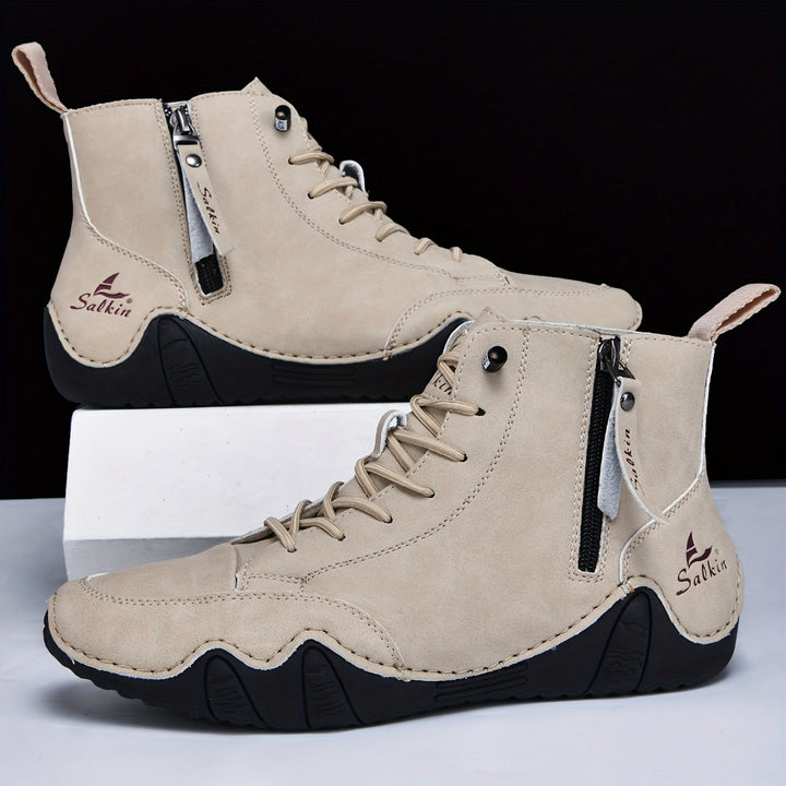 Men's Lace-Up High Boots