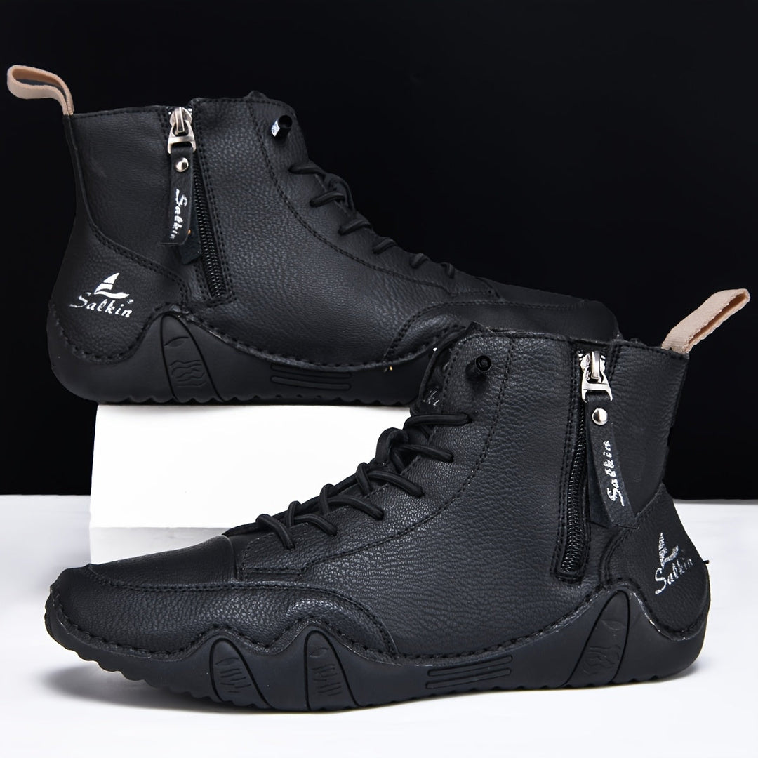 Men's Lace-Up High Boots