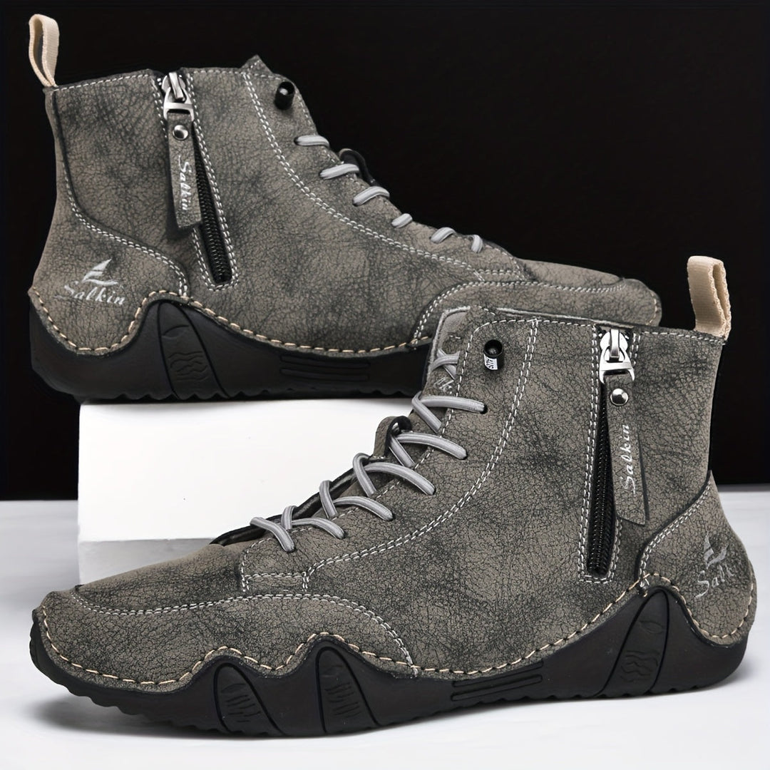 Men's Lace-Up High Boots