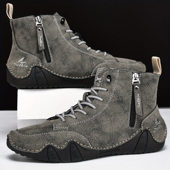 Men's Lace-Up High Boots