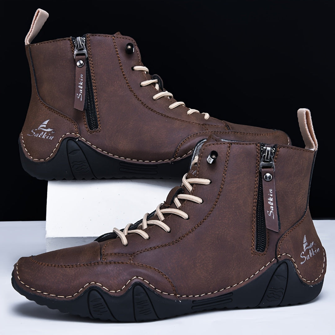 Men's Lace-Up High Boots