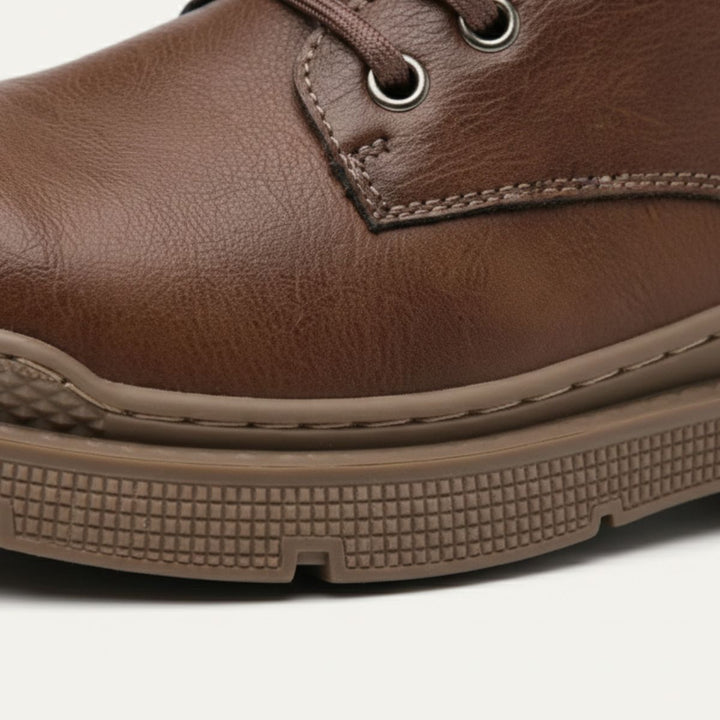 Men's Fur-Lined Lace-Up Ankle Boots