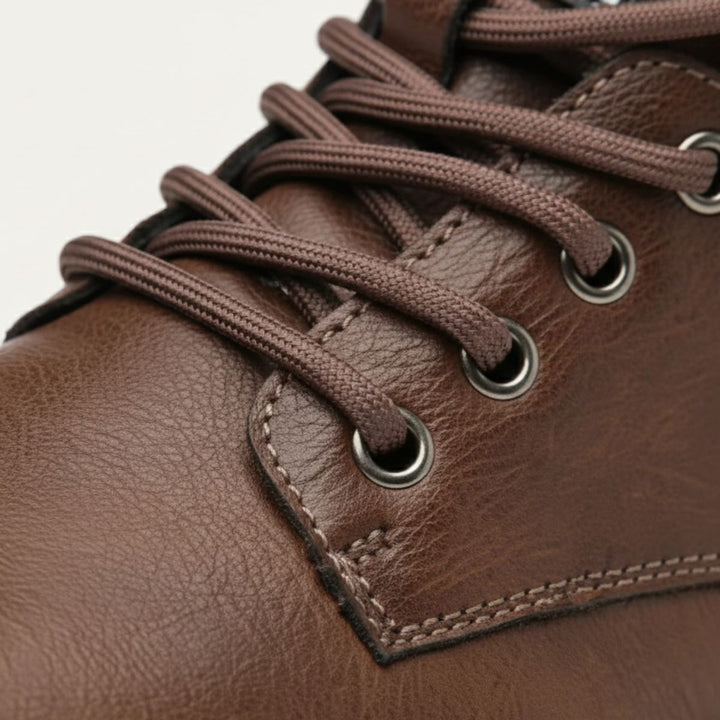 Men's Fur-Lined Lace-Up Ankle Boots
