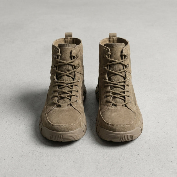 Men's High Lace-Up Boots with Thick Sole - Elena Harper