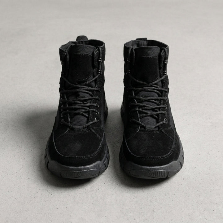 Men's High Lace-Up Boots with Thick Sole - Elena Harper