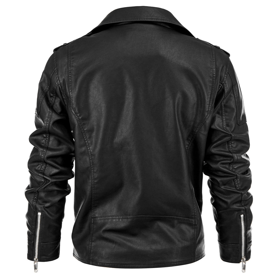 Damien - Chic Belted Perfecto Jacket