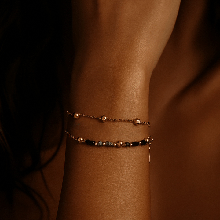 Speranza Bracelet – 18k Gold Plated with Natural Stones