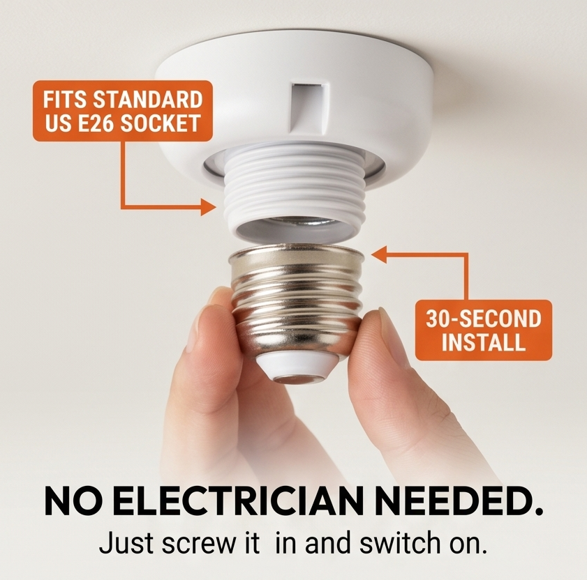 Breezo Screw-In Ceiling Fan with LED Light - Elena Harper