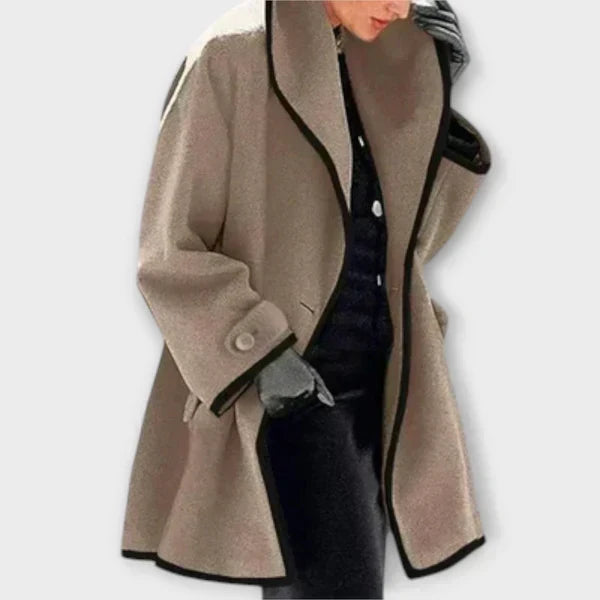 Silvana Structured and Elegant Coat, view 3 - Elena Harper