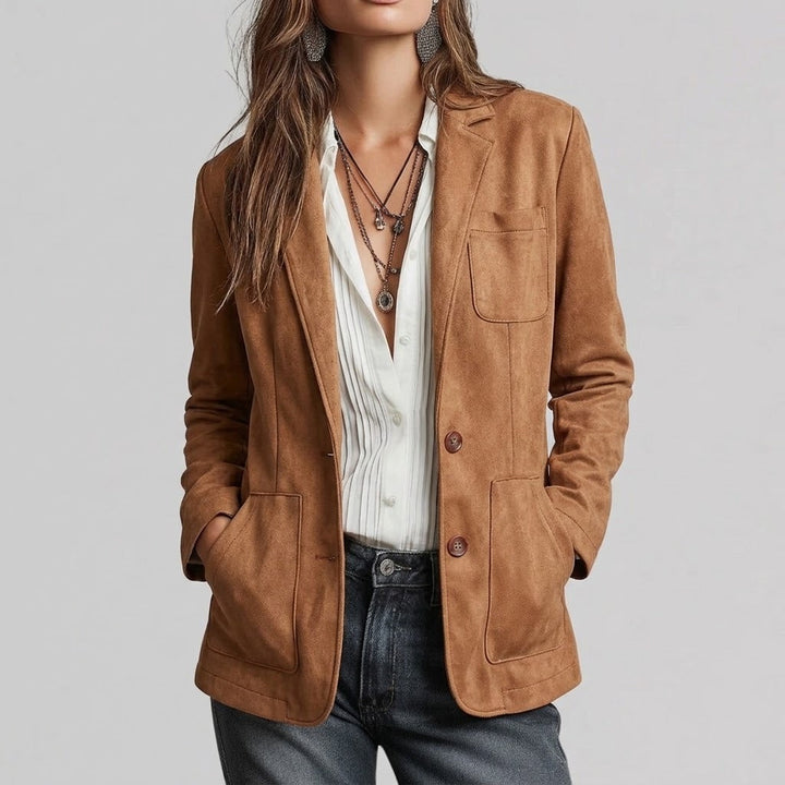 Thea | Soft Suede-Touch Blazer
