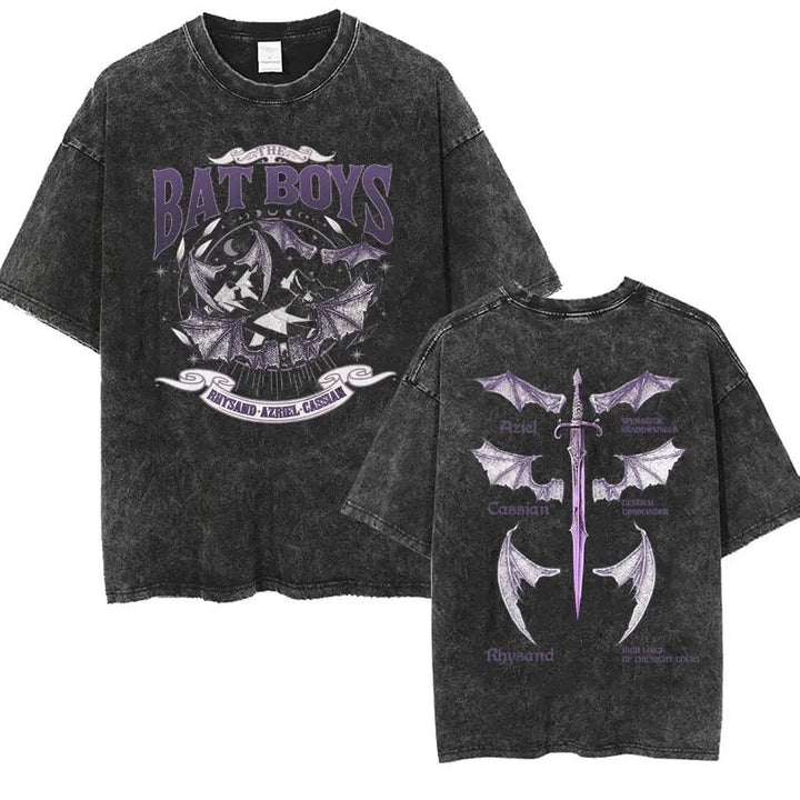 ACOTAR The Bat Boys T-Shirt, view 5 - Elena Harper