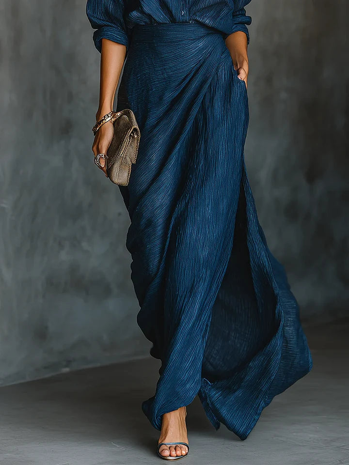Nayla™ | Stylish Pleated Maxi Outfit