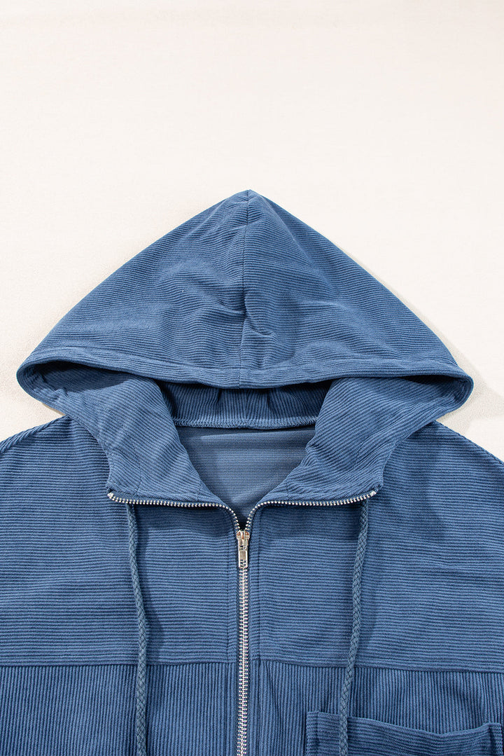 Fiona – Casual Corduroy Jacket with Hood for a Relaxed Style