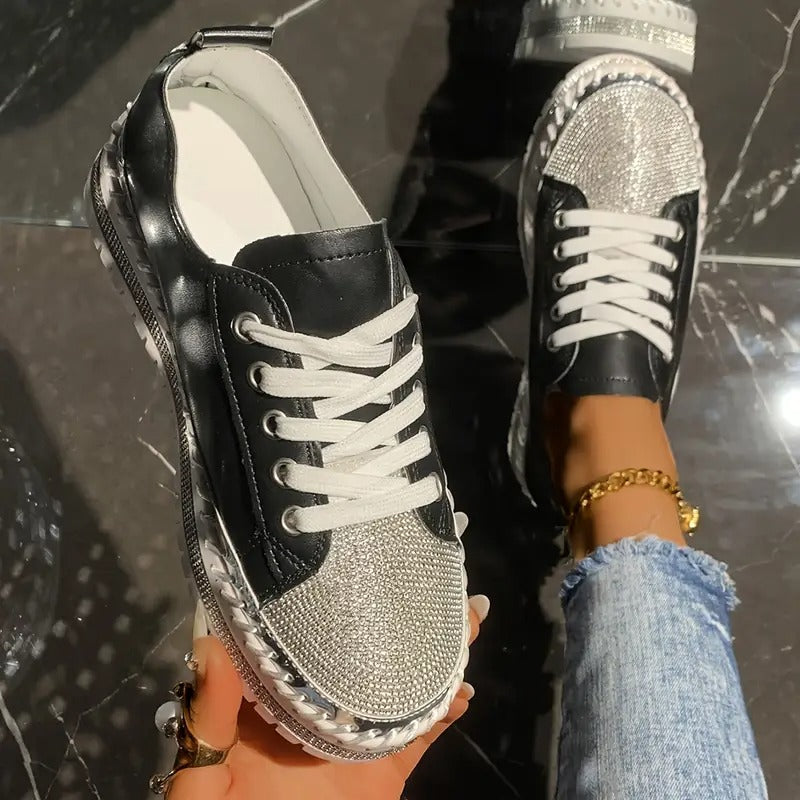 comfortable orthopedic sneakers with sequins EB EB