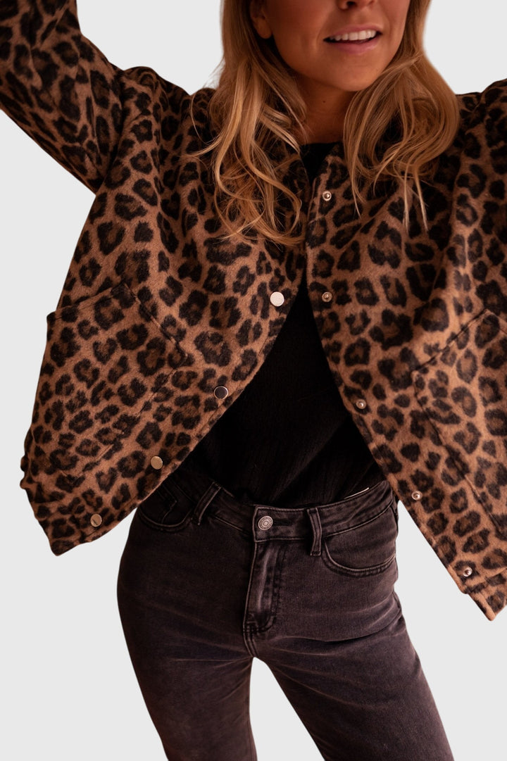 Elodie™  |  Stylish Leopard Print Jacket
