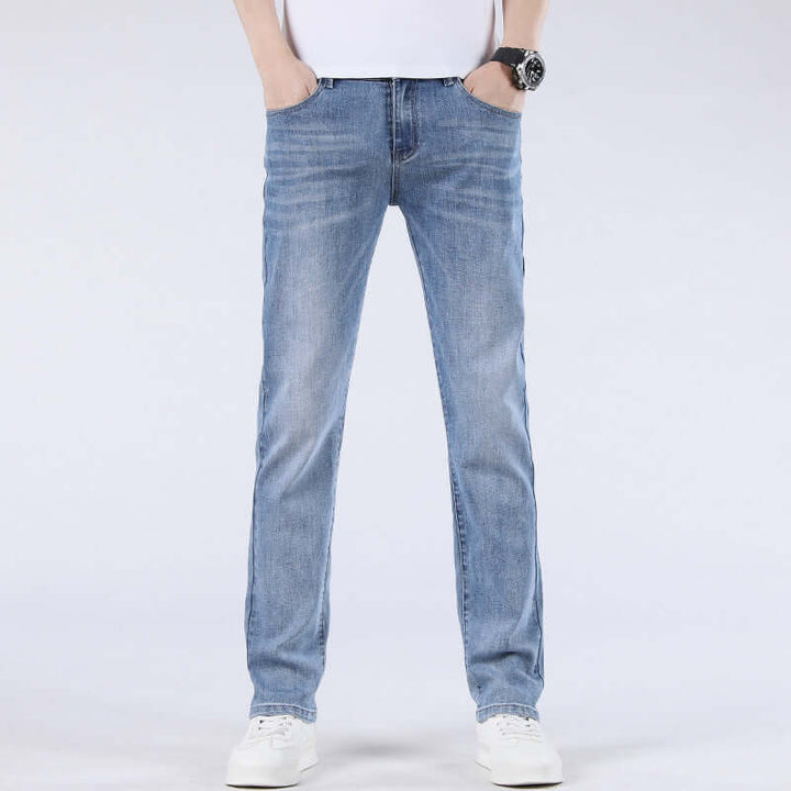 Men's Straight Leg Jeans, view 4 - Elena Harper