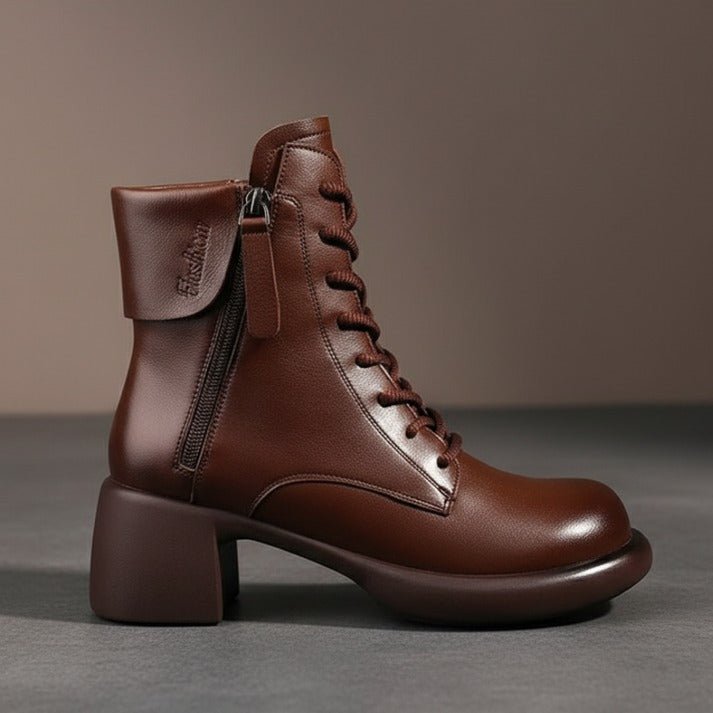 Mila | Vintage-Style Ankle Boots with Fleece Lining