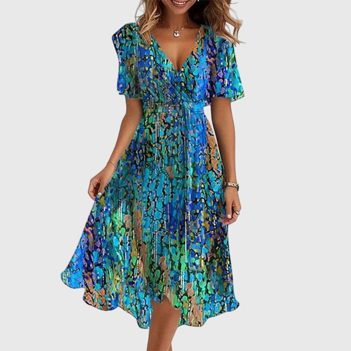 Emma & Rose Cape Town Catalina™ chic midi dress, showcasing elegant fabric and stylish silhouette for sophisticated occasion wear