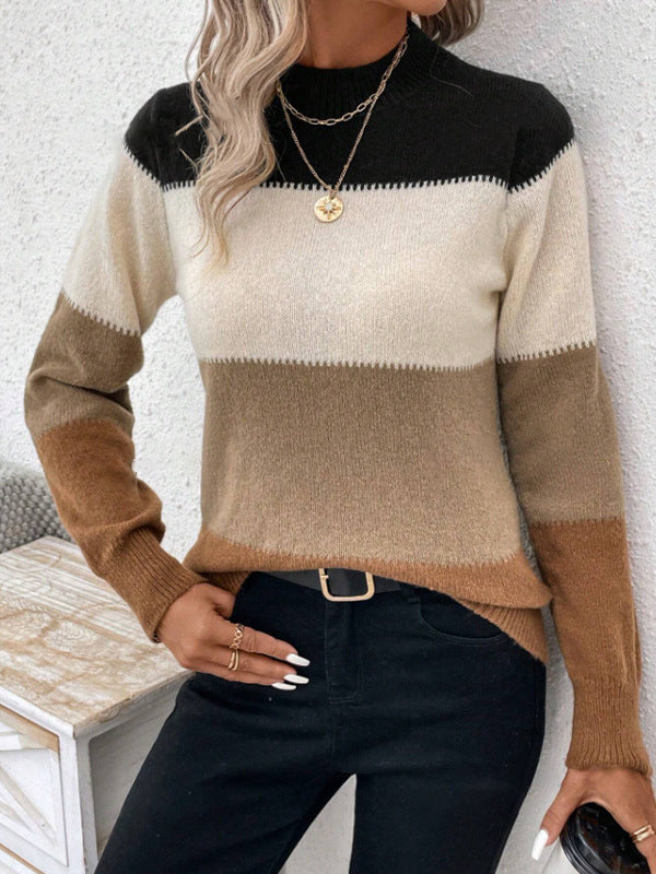 Zoey | Colorblock Knit Sweater