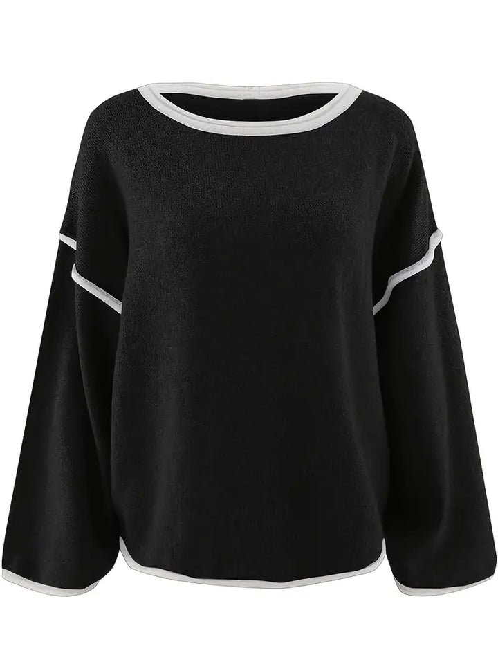 Giselda Crew Neck Knitted Sweater, view 9 - Elena Harper