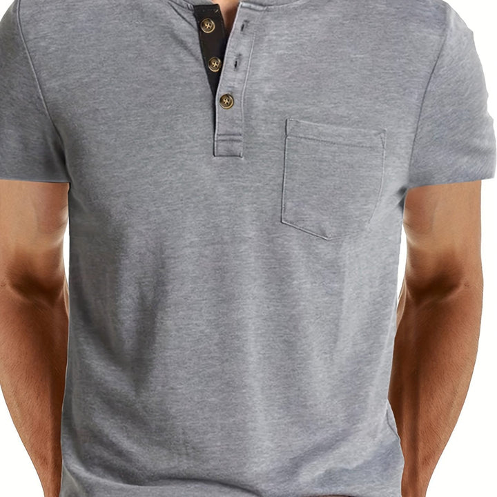 LAURENT MONACO | MEN'S HENLEY T-SHIRT